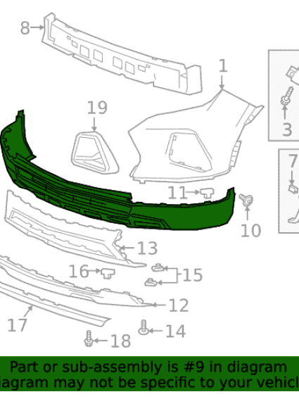 gm1015153c Front Lower Bumper Cover