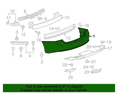 GM1100A23 Rear Bumper Cover