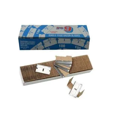 100 Single Edge #9 Industrial Razor Blades