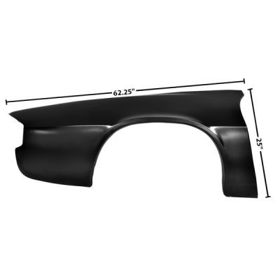 GLA1067DA Repair Panels Quarter Skin Passenger Side