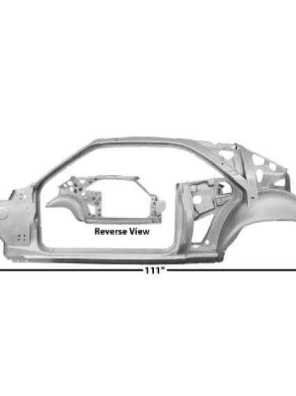 GLA6099WT Quarter Door Frame Assembly
