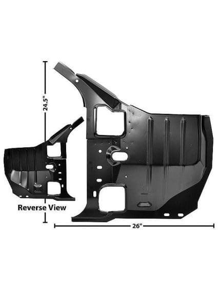 GLA3625R Passenger Side Floor Kick Pillar