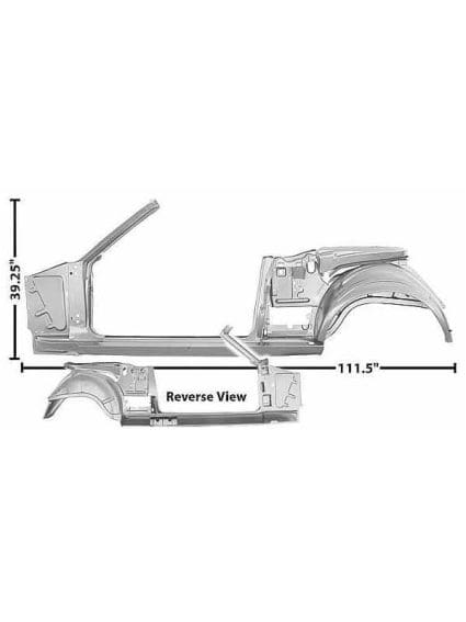GLA3645PWT Door Frame Quarter Assembly