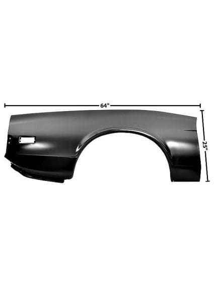 GLA3647KA Passenger Side Quarter Skin