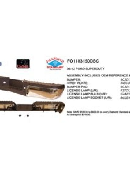 FO1103150DSC Rear Bumper Assembly