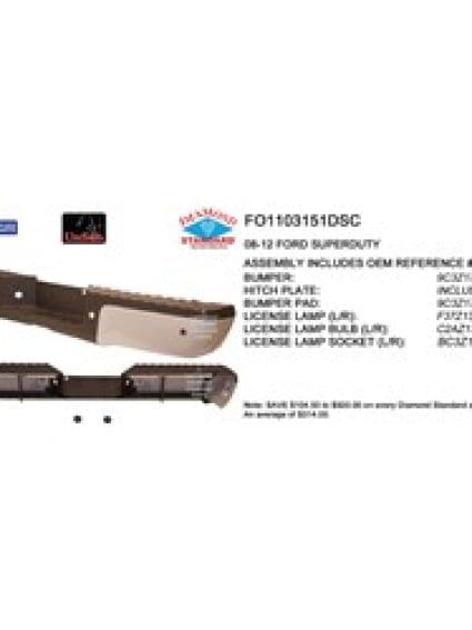 FO1103151DSC Rear Bumper Assembly