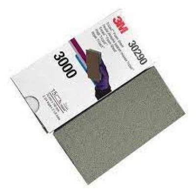 3M Trizact Hookit Foam Sheet 30290, 2 3/4 in x 5 1/2 in (70 mm x 140 mm), 3000 grade, 15 sheets/Pack