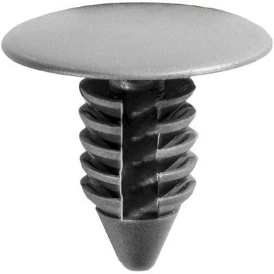 Auveco Push In Retainer 44697 CAPS10832 Gray Nylon Hole Size GM PK 50