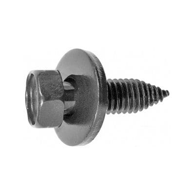 Auveco Body Bolts 6.3mm CAPS11633 M6.3-1.0 X 20mm Black Hex Head PK 25