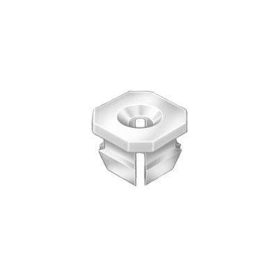 Auveco Nylon Nut #6/#8 CAPS11691 White #6 or #8 Screw Size GM PK 100