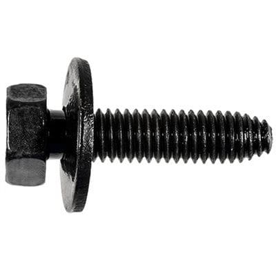 Auveco Body Bolts 6mm CAPS12065 M6-1.0 X 25mm Black Hex Head PK 50