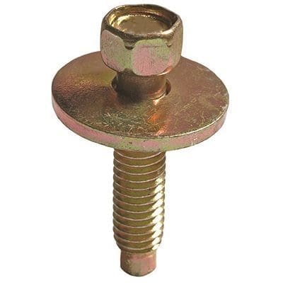 Auveco Body Bolts 6mm CAPS12335 M6-1.0 X 28mm Gold Hex Head PK 25