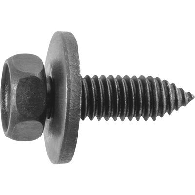 Auveco Body Bolts 6mm CAPS12693 M6-1.0 X 20mm Black Hex Head PK 25