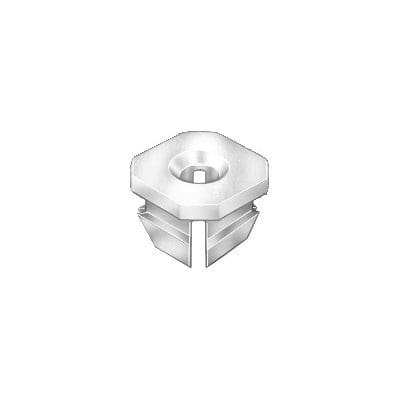 Auveco Nylon Nut #8 CAPS13450 White Screw Size GM PK 50