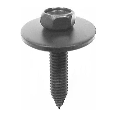 Auveco Body Bolts 6mm CAPS13618 M6-1.0 X 30mm Black Hex Head PK 50