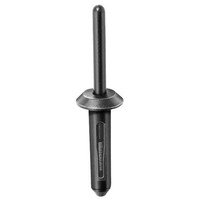 Auveco Rivets Black Plastic CAPS14004 15/64 1/8 Grip PK 25