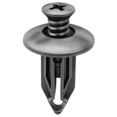 Auveco Push In Retainer 13/32 CAPS14998 Black Nylon Hole Size PK 25