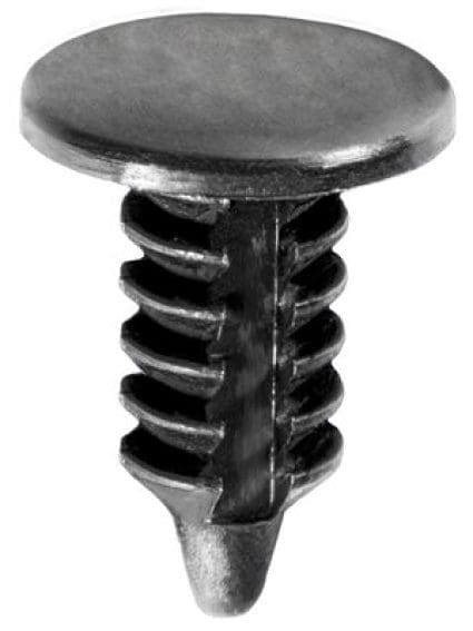 Auveco Push In Retainer 44636 CAPS18683 Black Nylon Hole Size PK 100