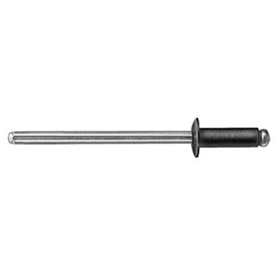 Auveco Rivets Black Aluminum CAPS19202 1/8 Peel-Type 3/16 X 1/4 PK 100