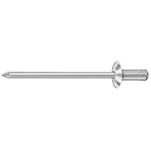 Auveco Rivets Aluminum 1/8 CAPS19657 Peel-Type 1/8 X 1/32 X 5/16 PK 50