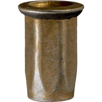 Auveco Nutsert M6-1.0 CAPS20401 Zinc & Yellow Specialty Insert PK 15