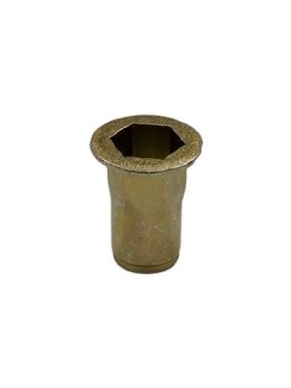 Auveco Nutsert M4-0.7 CAPS20742 Zinc & Yellow Specialty Insert PK 15