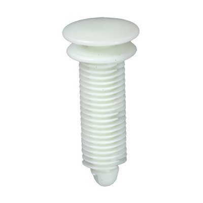 Auveco Bumper Retainer GM CAPS21532 White Nylon Front Cover PK 25