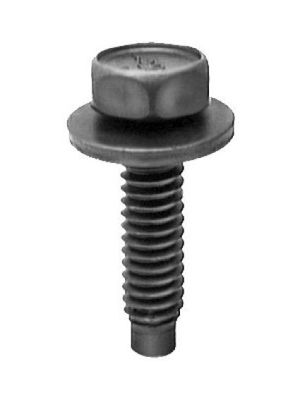 Auveco Body Bolts 44565 CAPS9480 1/4-20 x 1 Black Hex Head PK 50