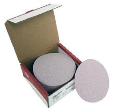 Carbo Sand Paper Round Velcro CAN20283 Red 6 " Grip-On 220 Grit PK 100