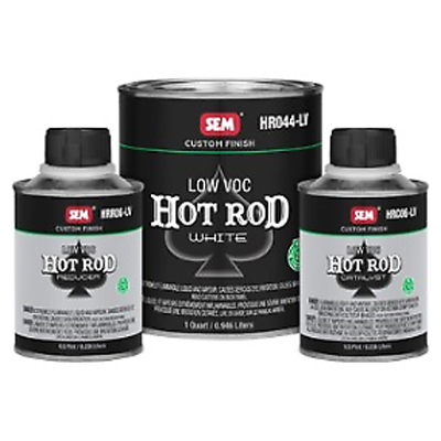 SEM Paint Hot Rod SEMHR040-LV Matte White Custom Finish Quart kit
