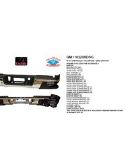 GM1103206 Rear Bumper Step Assembly