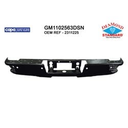 GM1102563DSC Rear Bumper Face Bar