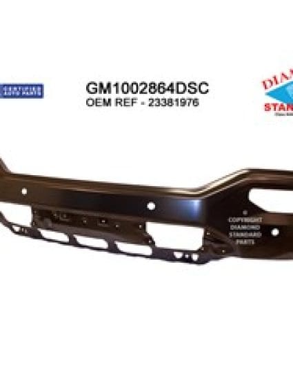 GM1002864DSC Front Bumper Face Bar