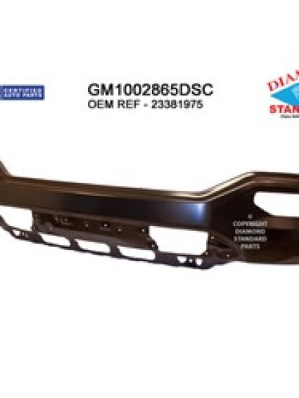 GM1002865DSC Front Bumper Face Bar