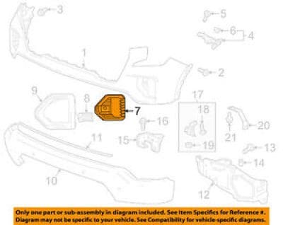 GM1038258 Front Bumper Insert Fog Light Bezel Driver Side