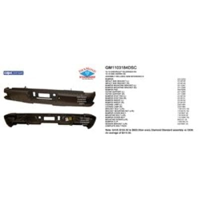 GM1103184DSC Rear Bumper Assembly