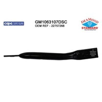 GM1063107DSC Front Bumper Bracket Face Bar Brace Passenger Side