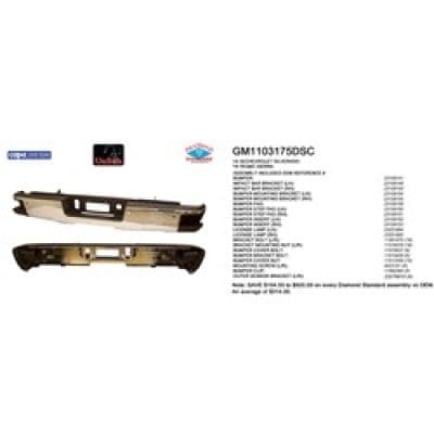 GM1103175DSC Rear Bumper Assembly
