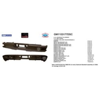 GM1103177DSC Rear Bumper Assembly