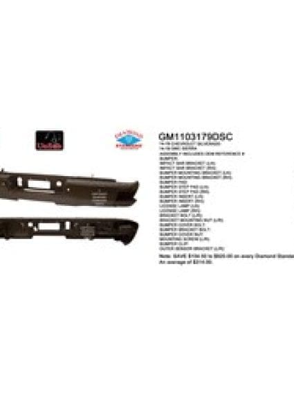 GM1103179DSC Rear Bumper Assembly