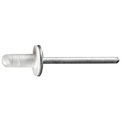 Auveco Rivets Aluminum 3/16 CAPS20626 1/8 x 5/16 Flange 9/16 PK 10