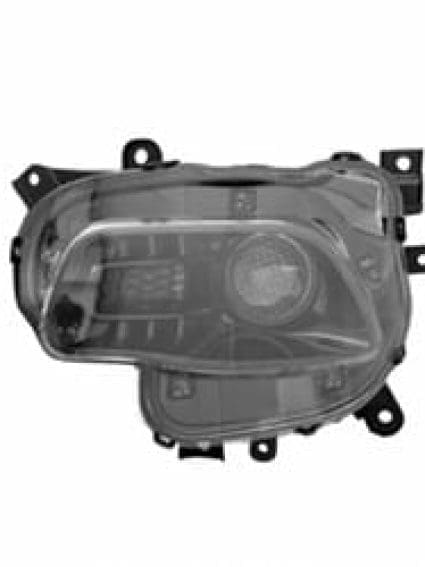 CH2502249C Front Light Headlight Assembly Driver Side