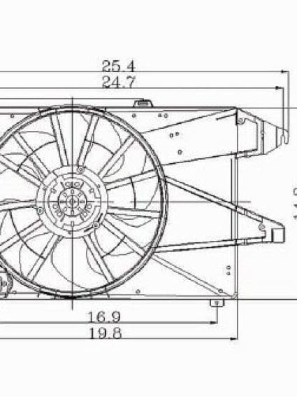 FO3115112 Radiator Fan