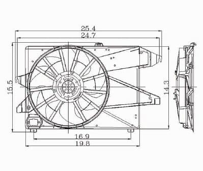 FO3115112 Cooling System Fan Radiator