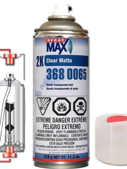 SprayMax Clear Matte 2K Areosol 3680065