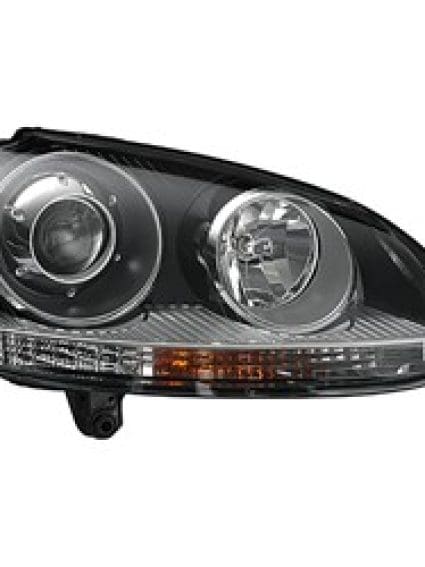 VW2503133 Passenger Side Headlight Lens and Housing