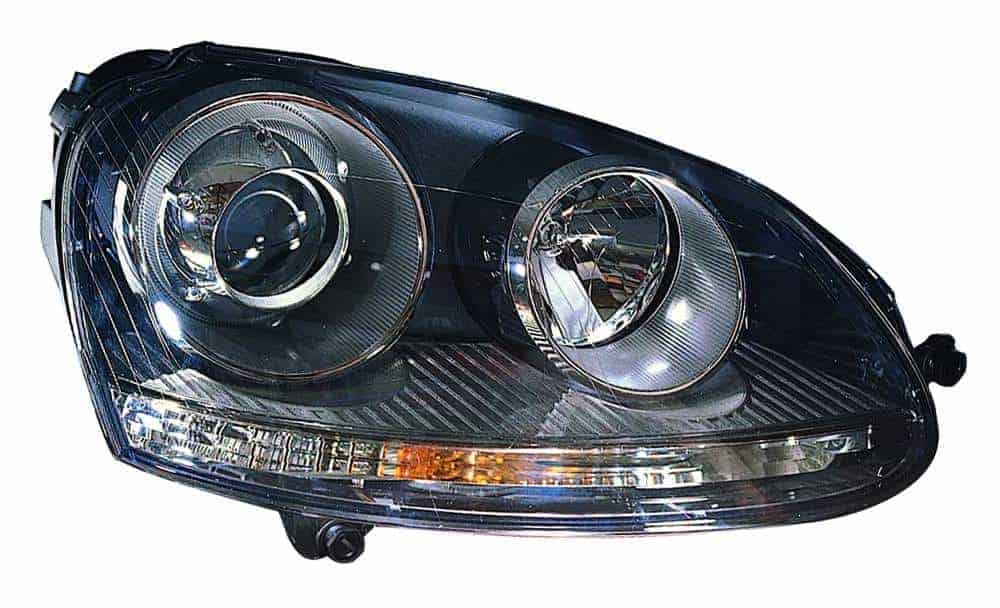 VW2503133 Front Light Headlight Lens & Housing Passenger Side