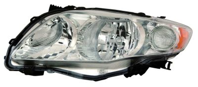 TO2518116C Driver Side Headlight Lens and Housing