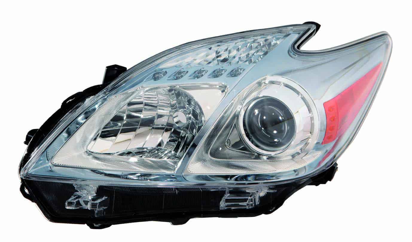TO2518122C Driver Side Headlight Lens and Housing