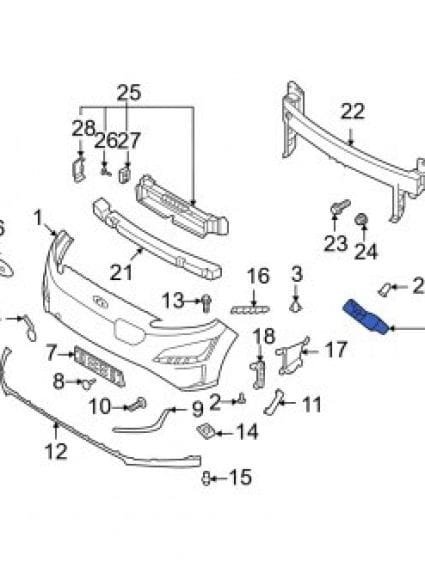 HY1043161 Passenger Side Front Bumper Bracket